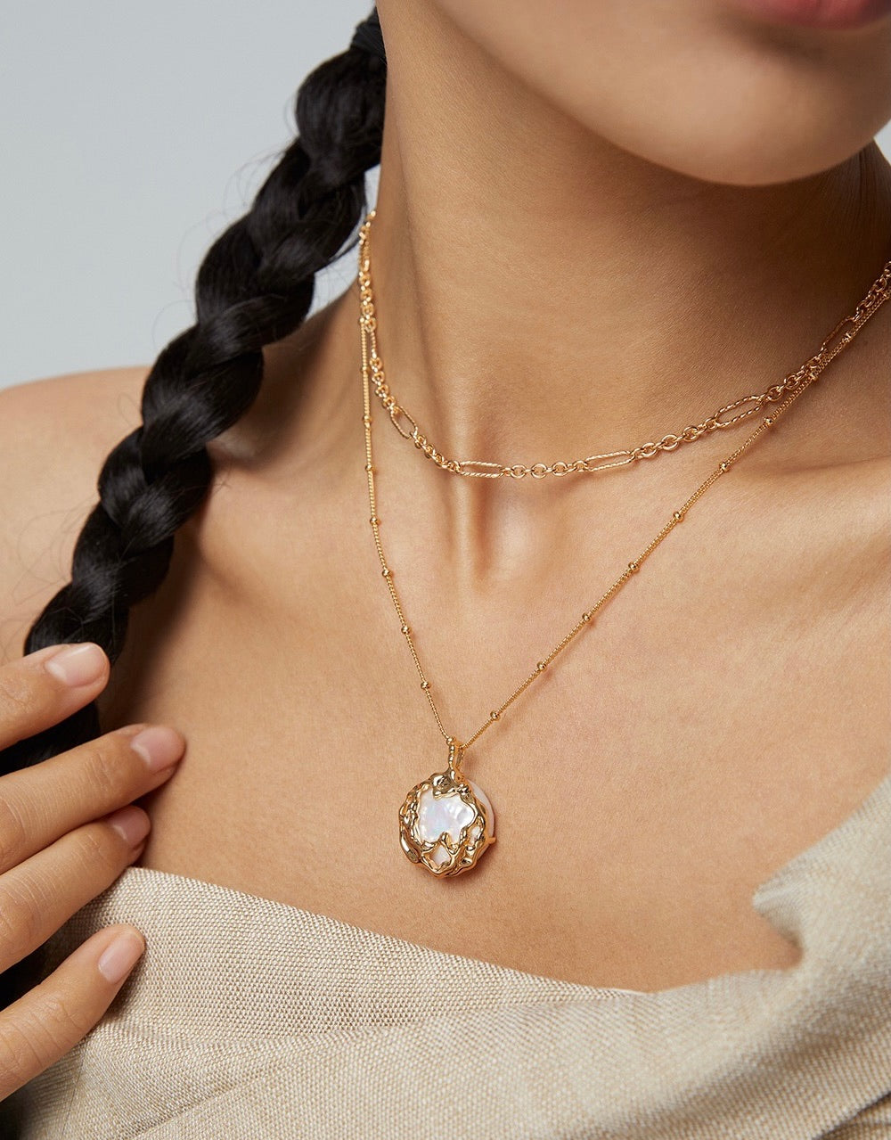 Pearl Eclipse Necklace