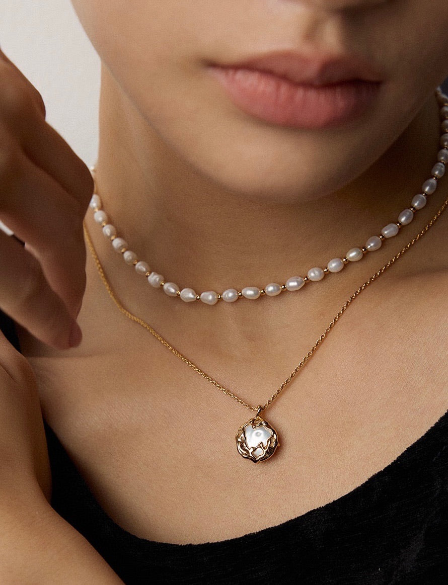 Pearl Eclipse Necklace