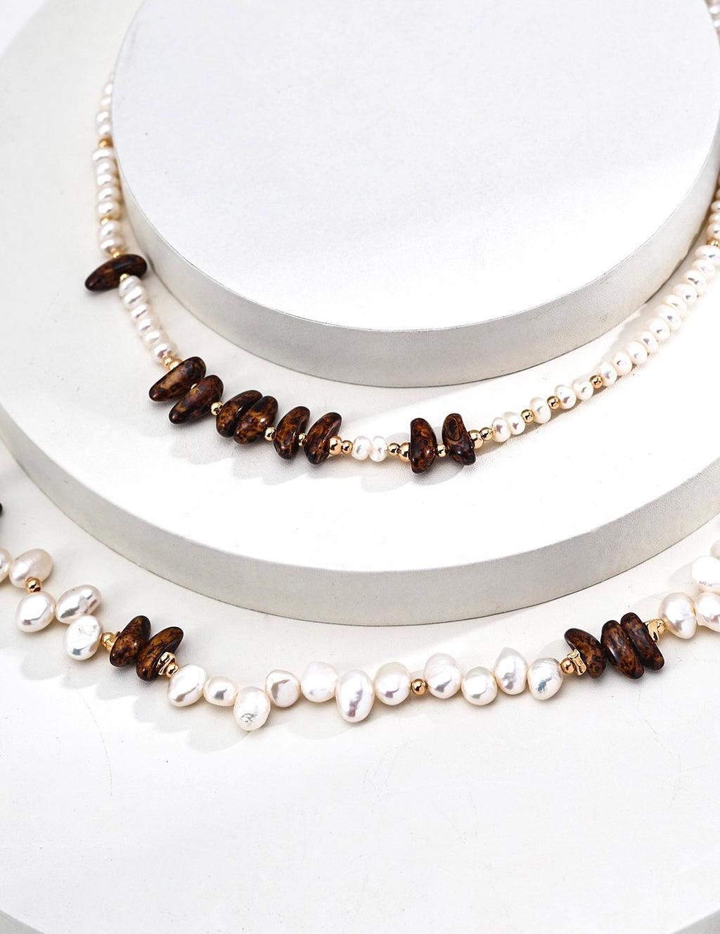 Luna Beads Ember Pearl Necklace