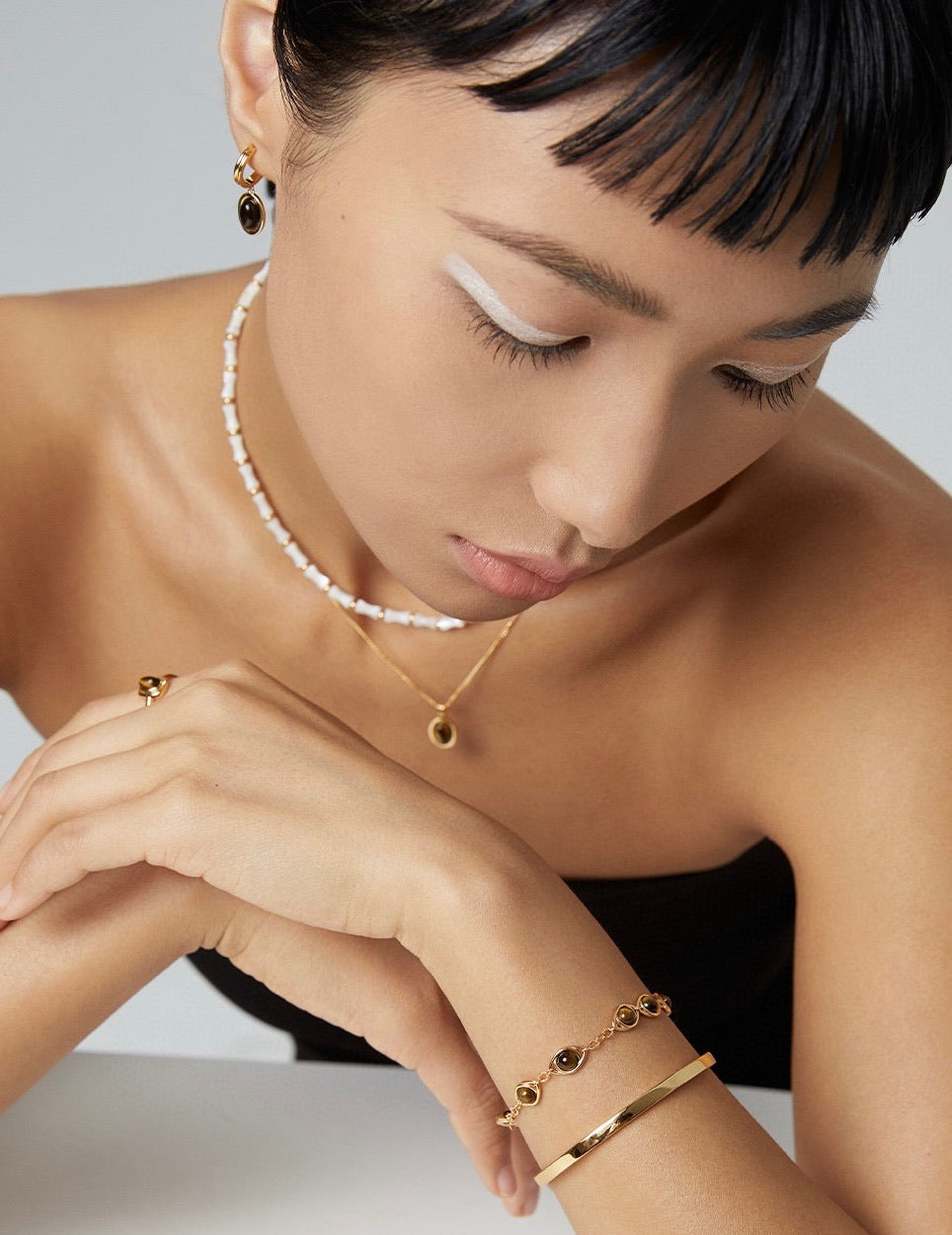 Tiger's Eye Drop Earrings