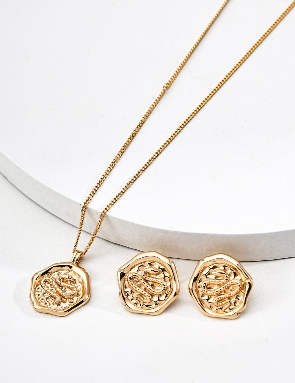 Serpent Seal Pendant Necklace