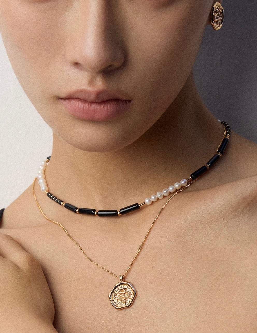 Serpent Seal Pendant Necklace