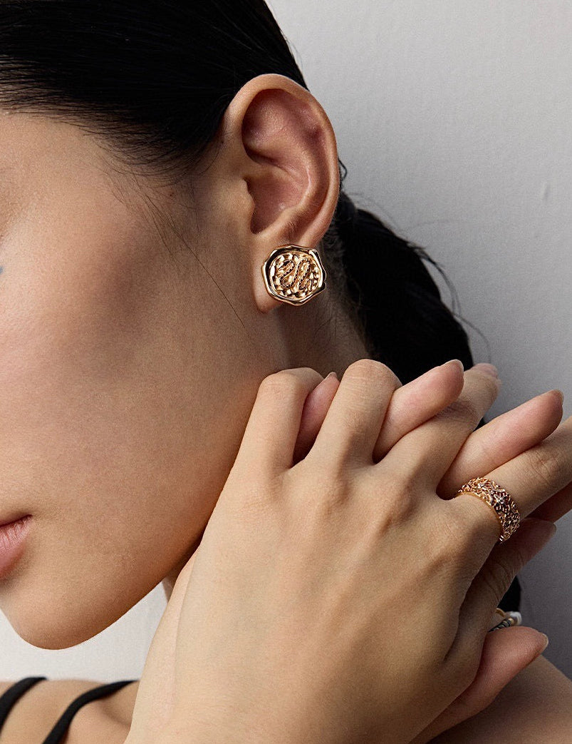Serpent Seal Earrings