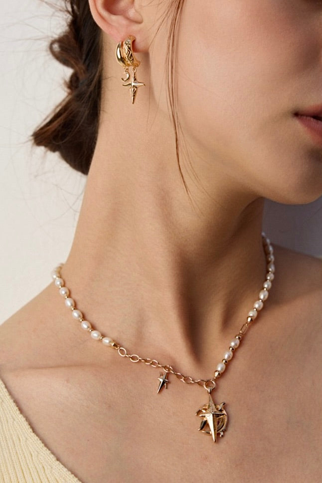 Celestial Charm Hoops