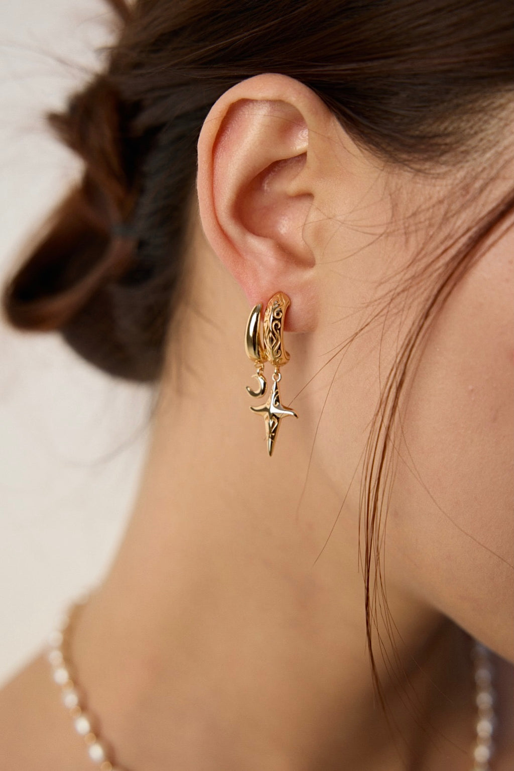 Celestial Charm Hoops