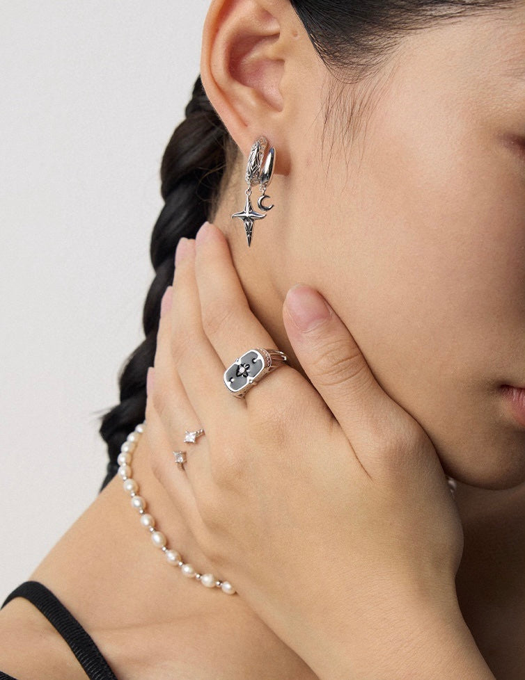 Celestial Charm Hoops