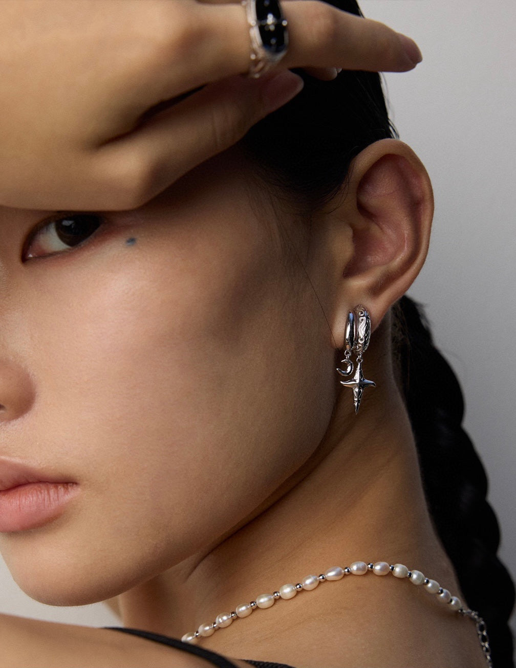 Celestial Charm Hoops