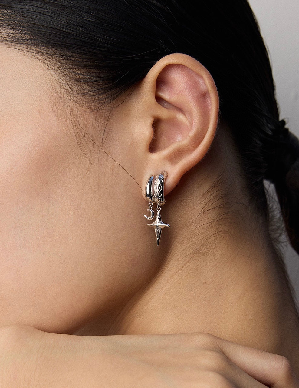 Celestial Charm Hoops