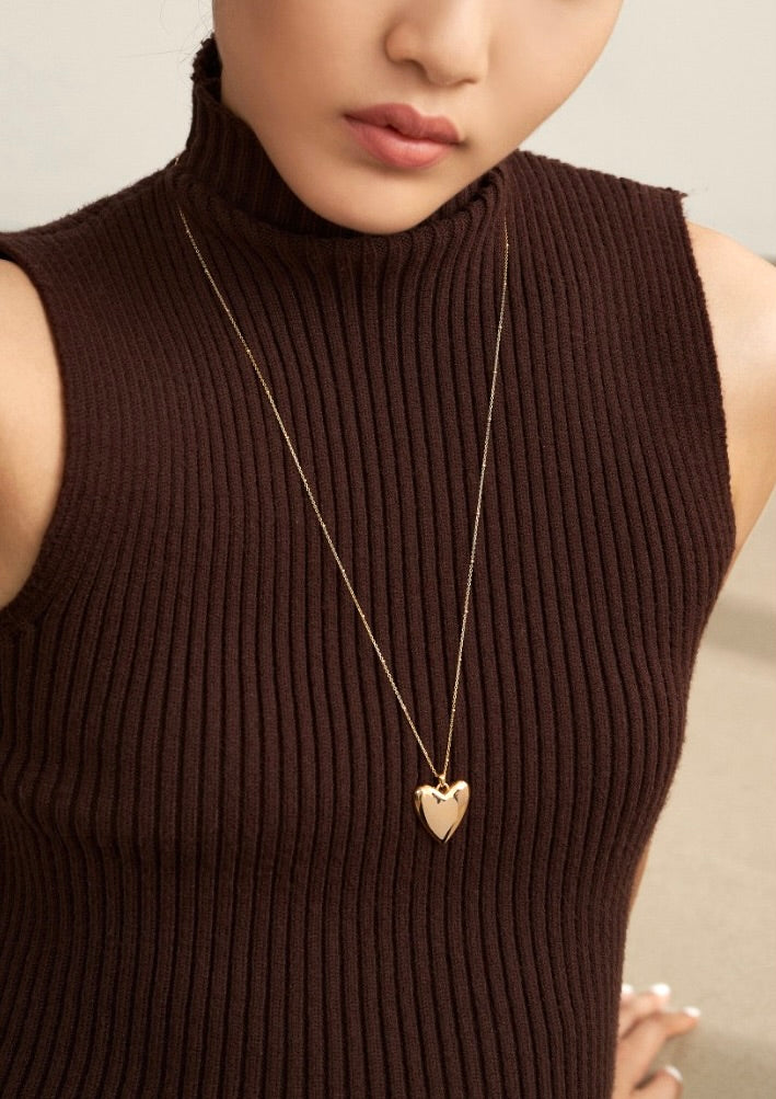 Dual Heartbeat Pendant Necklace
