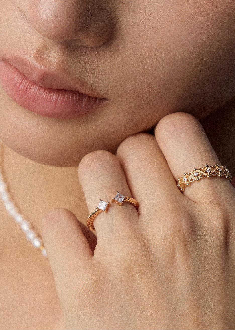 Twine Gem Ring