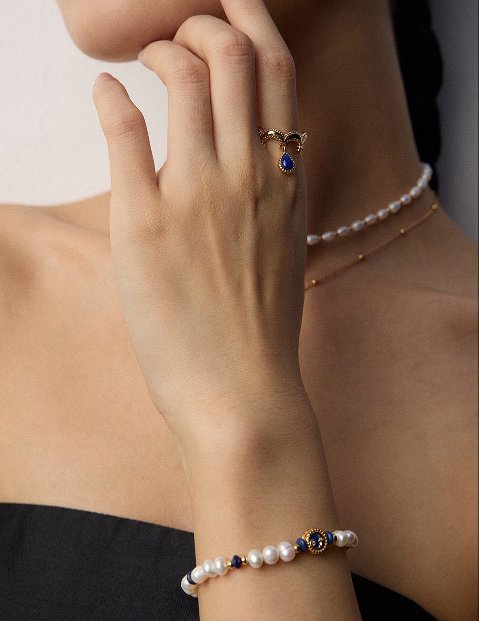 Celeste Drop Ring