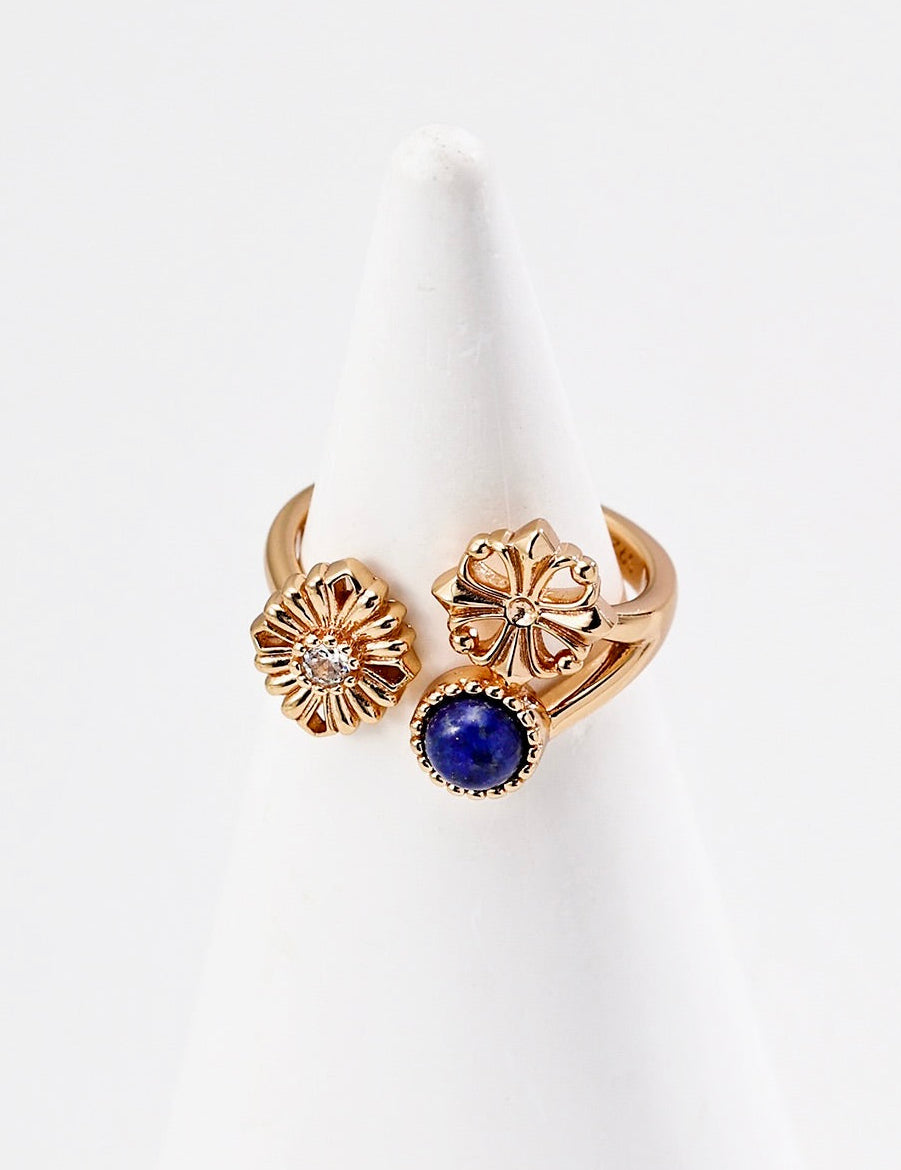 Daisy Wish Lapis Ring