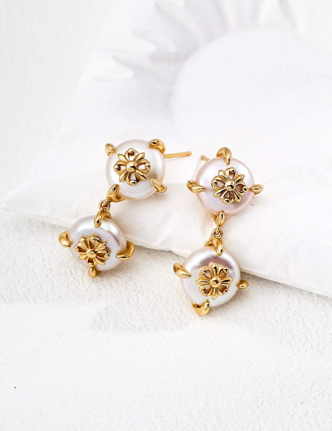 Ornella Coin Pearl earrings