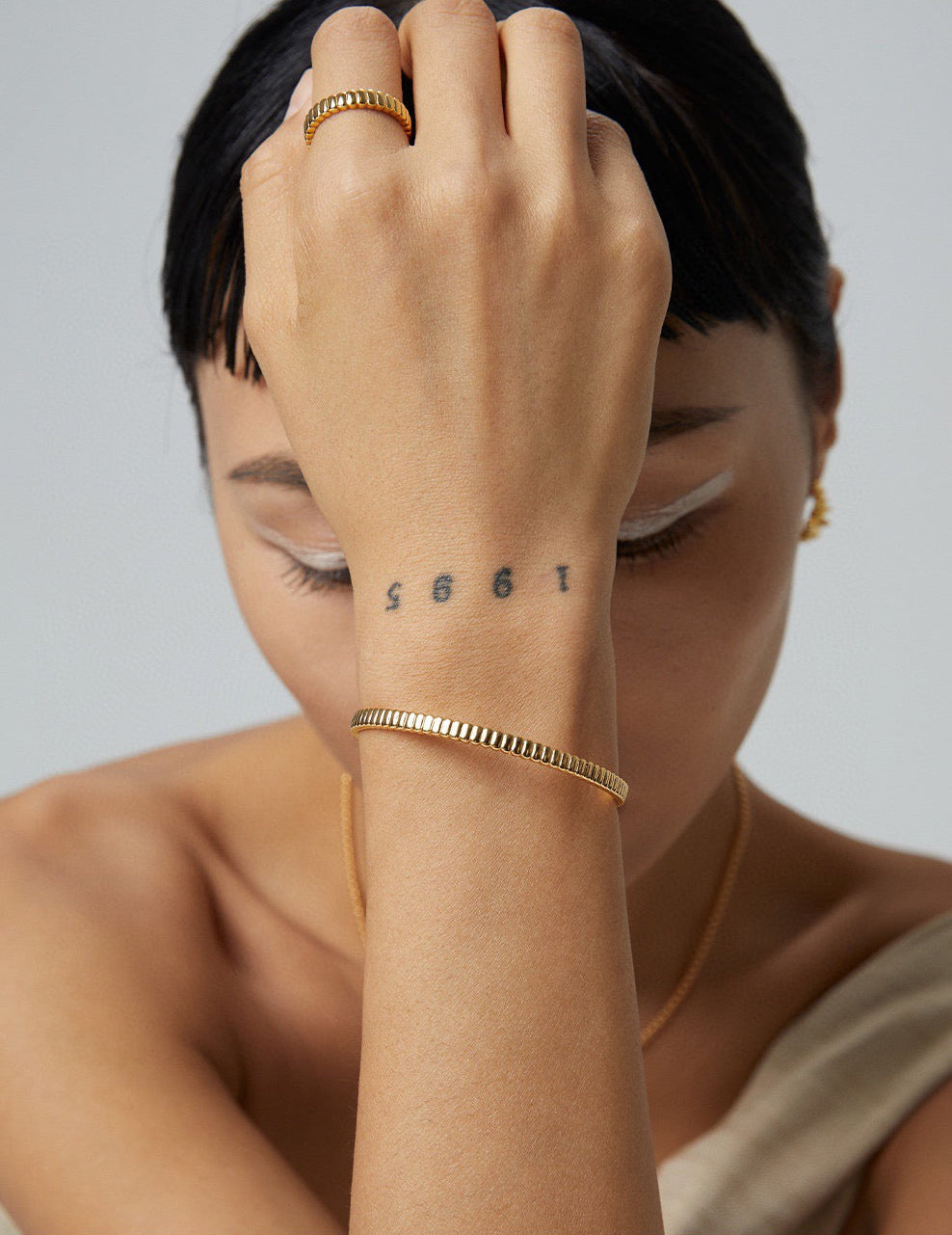 Etch Cuff Bangle