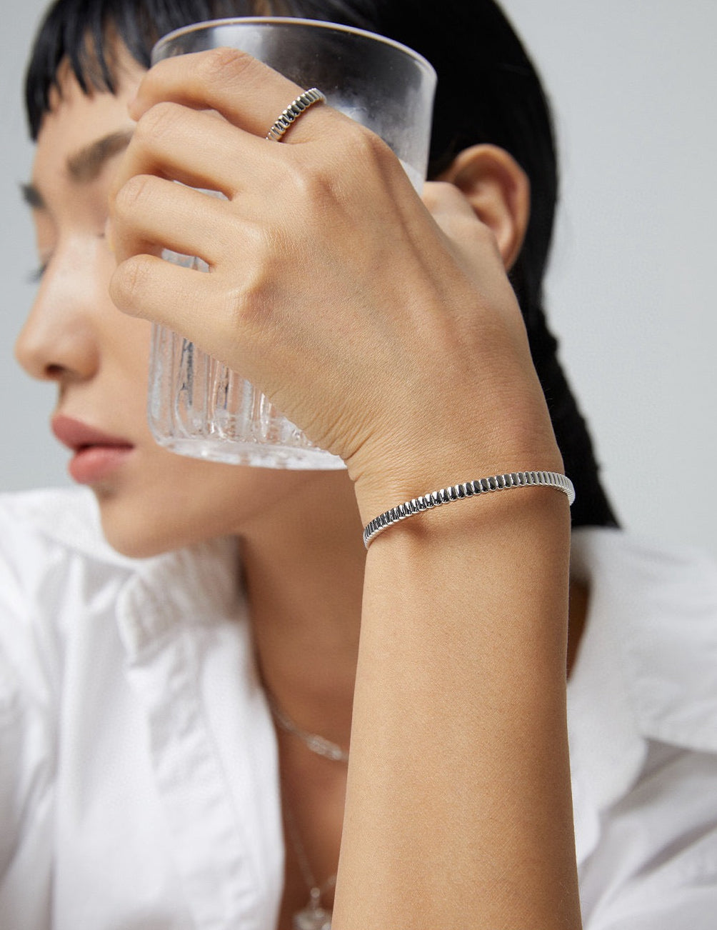 Etch Cuff Bangle