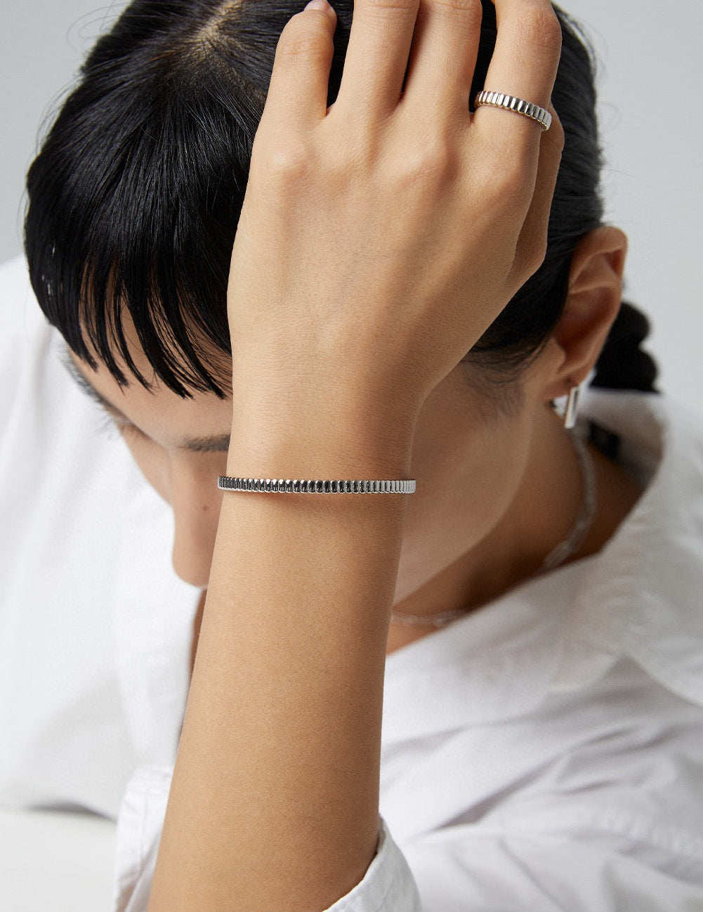 Etch Cuff Bangle