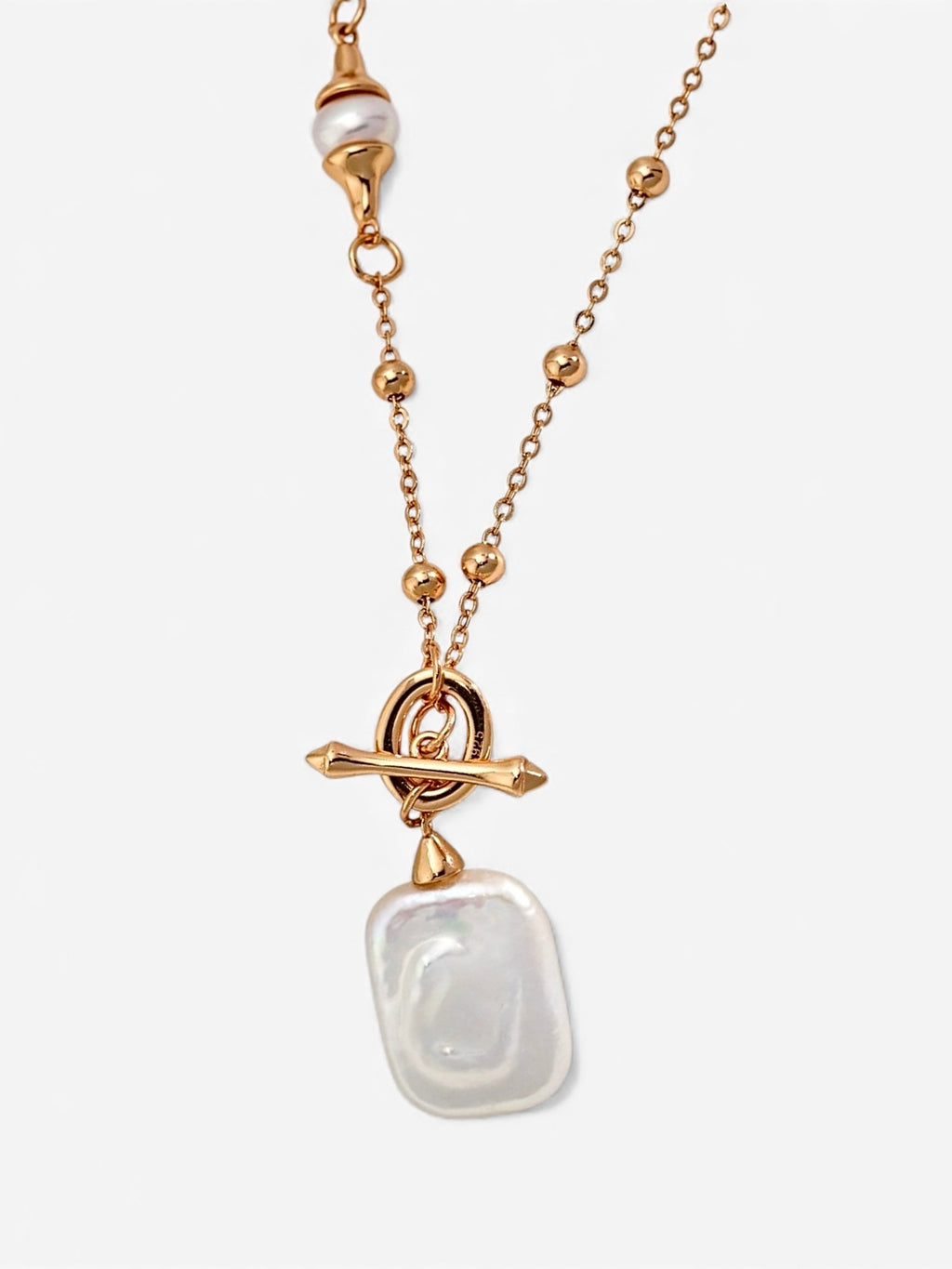 Gilded Pearl Baroque Necklace