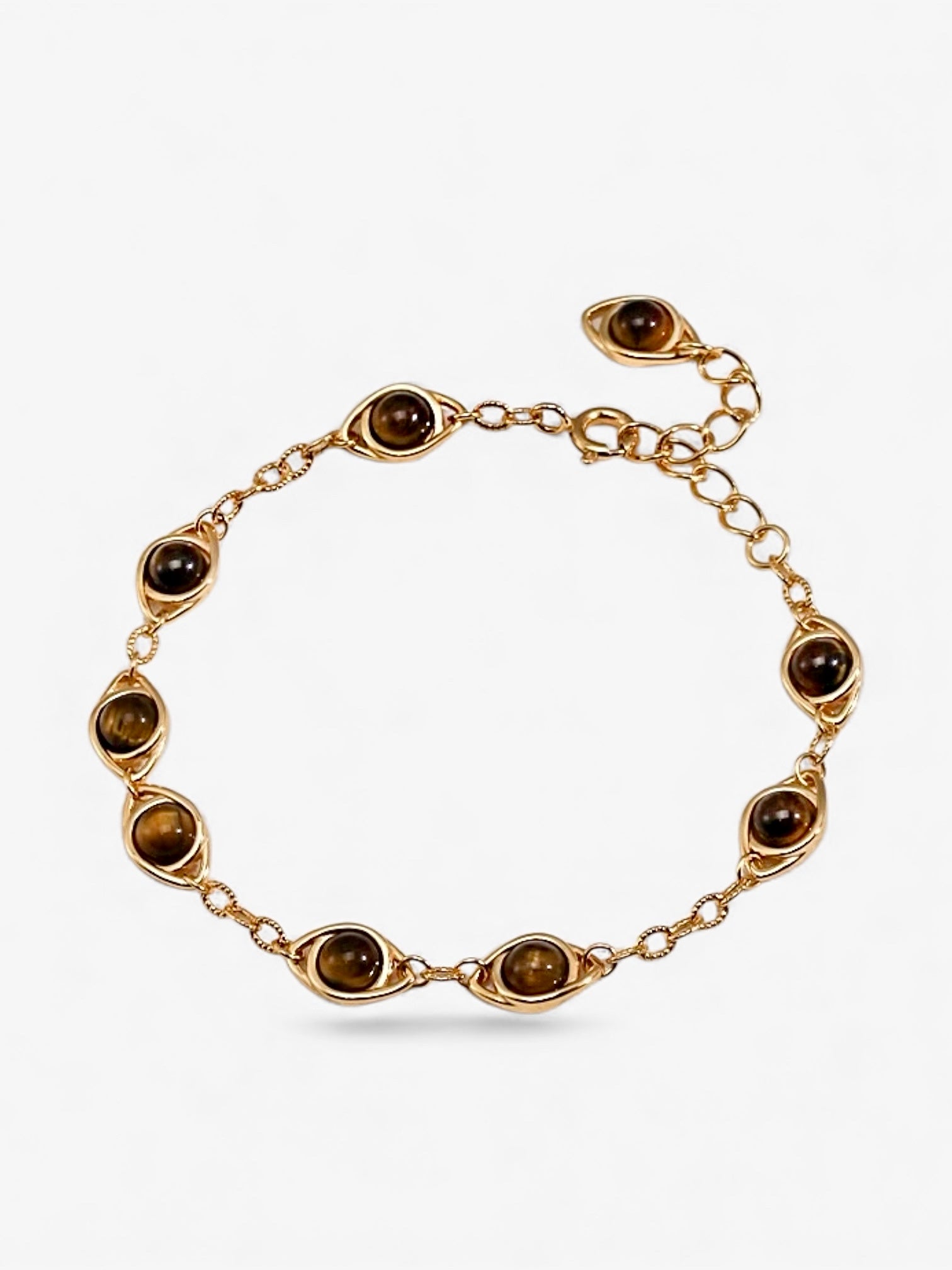 Udjat Bracelet  Midnight Lapis| Tiger gaze