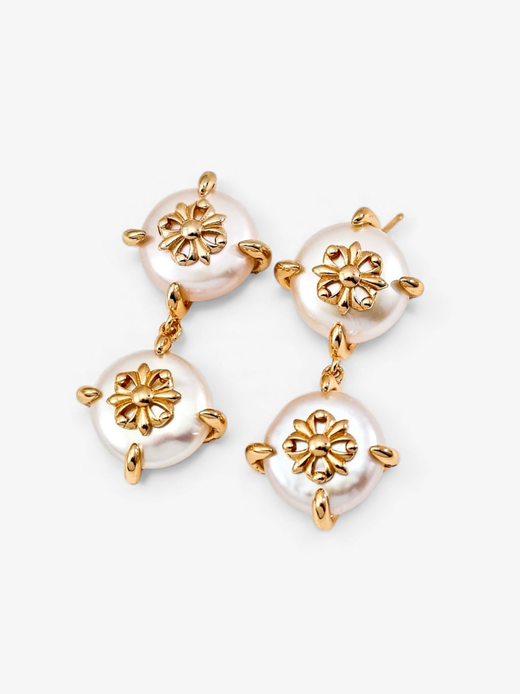 Ornella Coin Pearl earrings