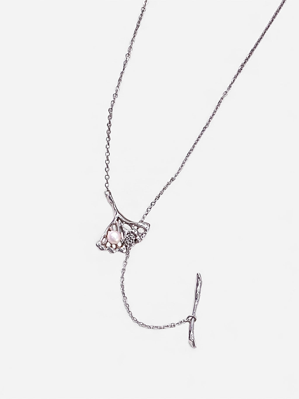Ginkgo Drop Necklace