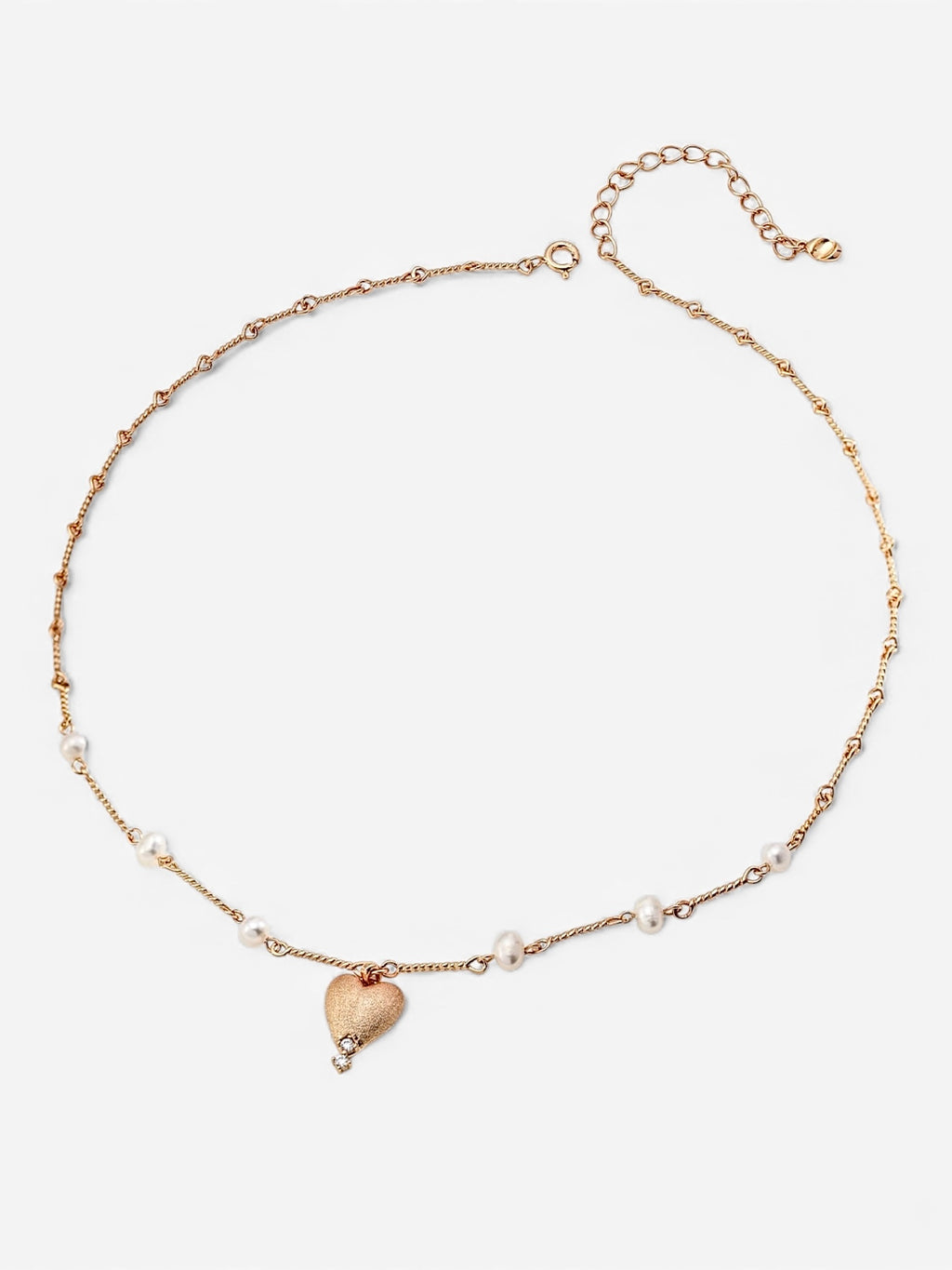 Frosted Heart Necklace