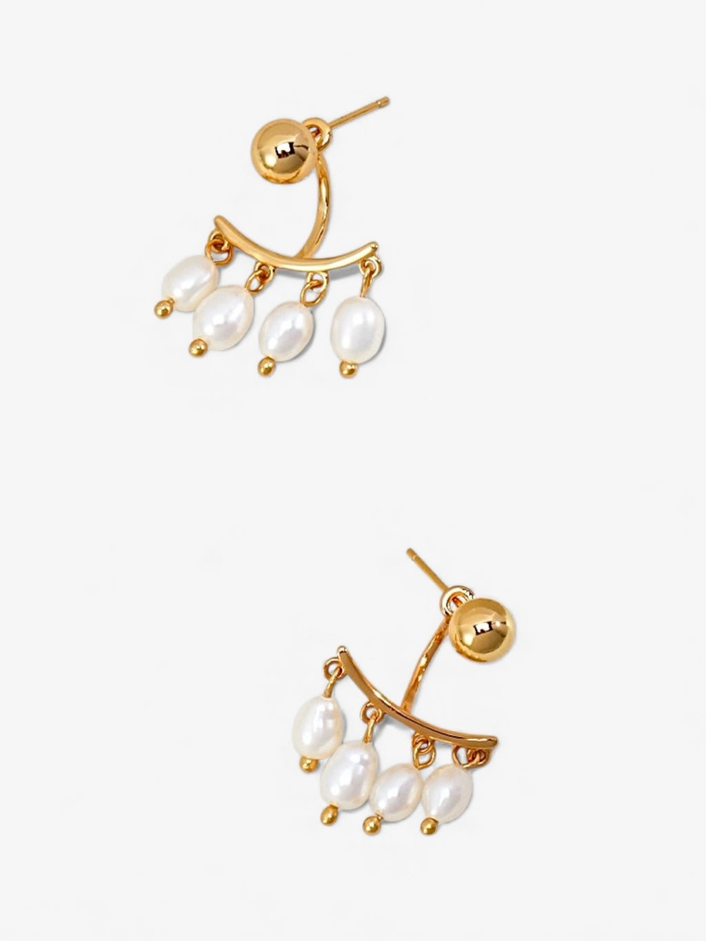 Pearl Arc Earrings