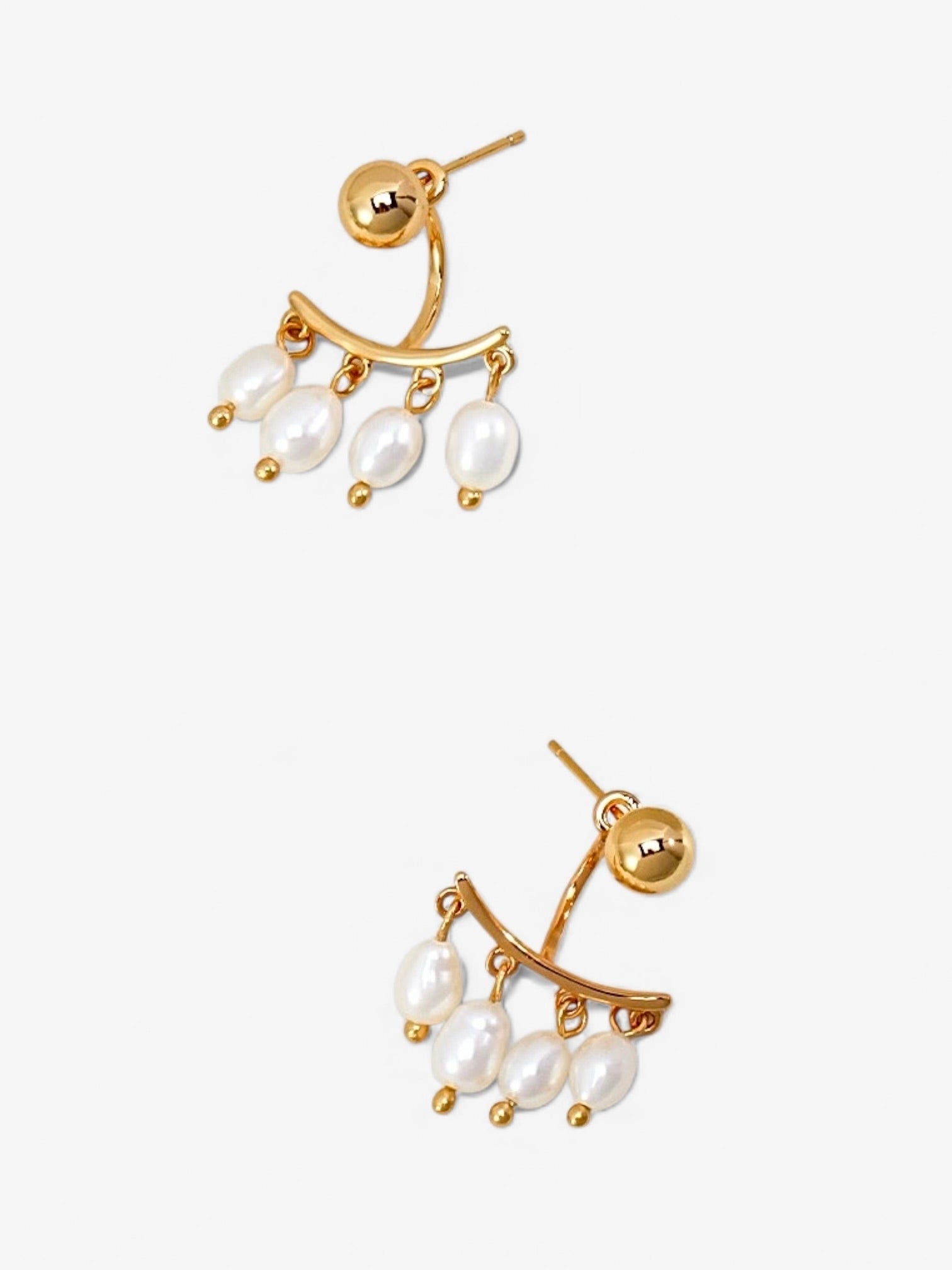 Pearl Arc Earrings