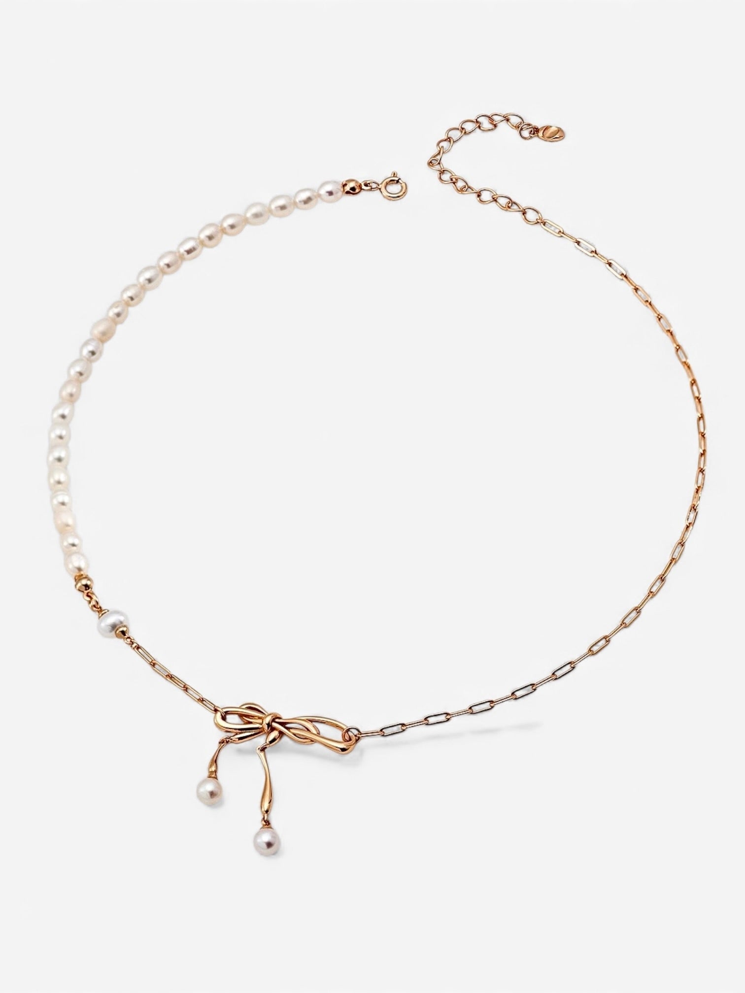 Pearl Tie Necklace