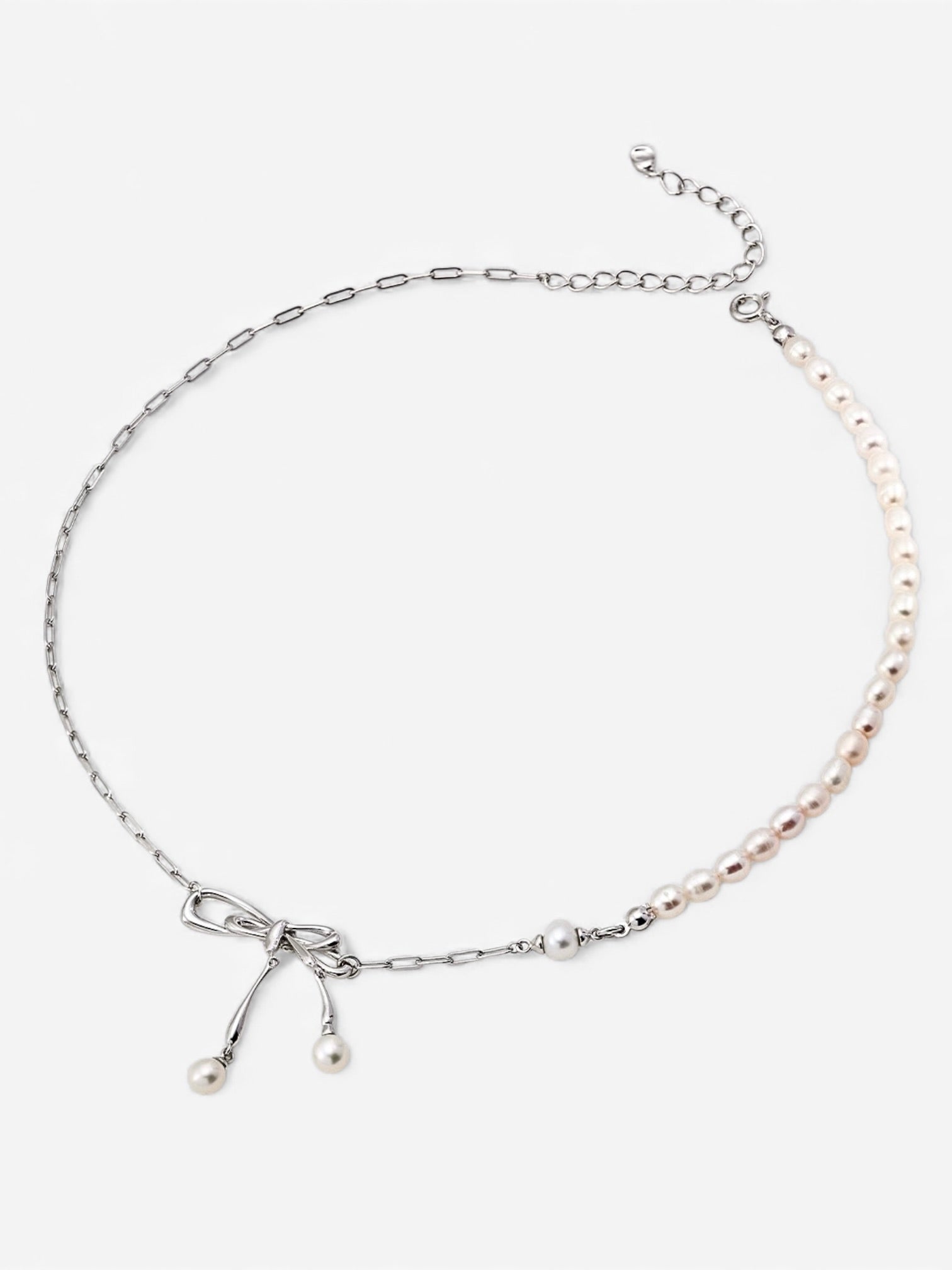 Pearl Tie Necklace
