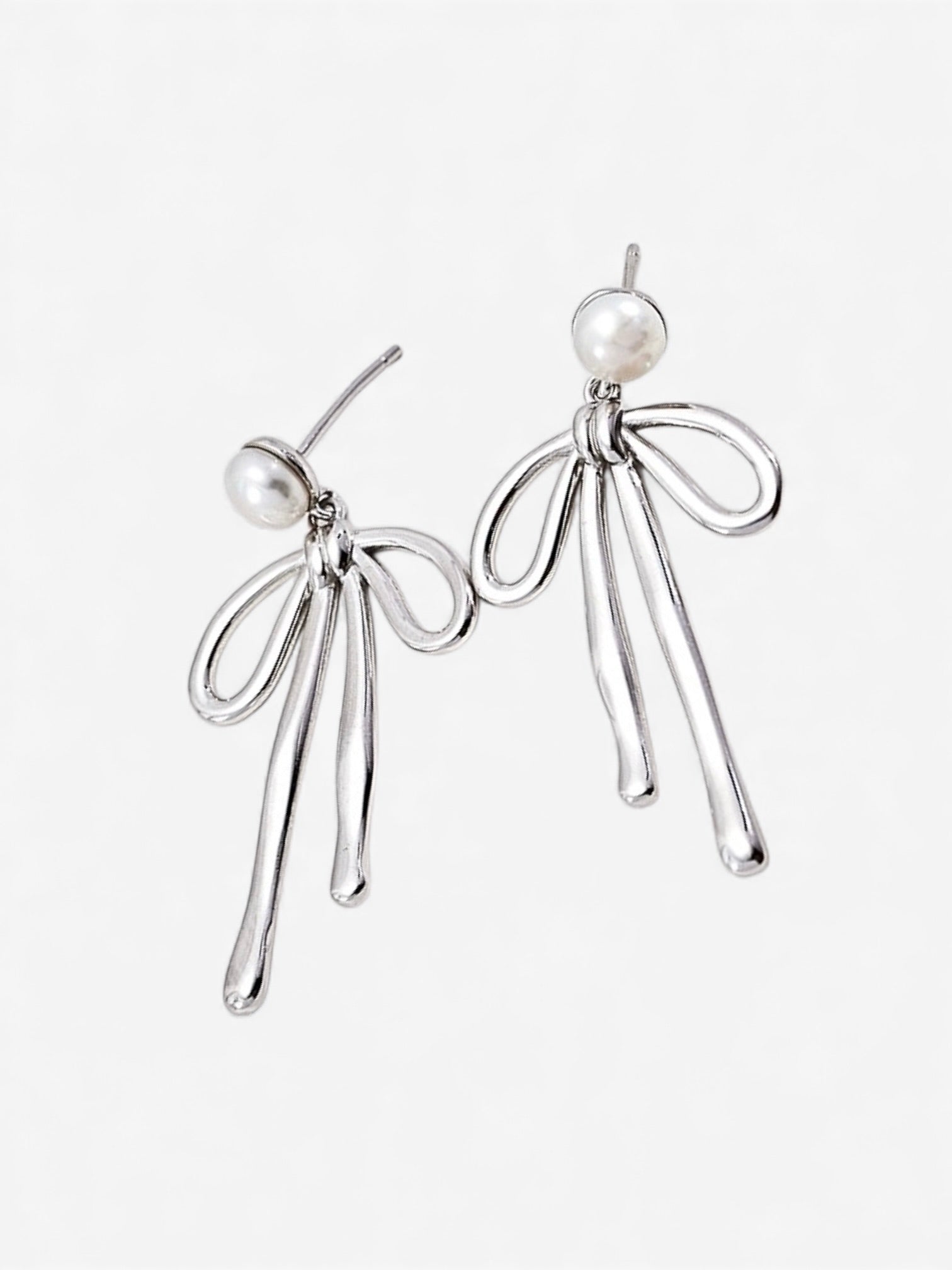 Pearl Tie Earrings