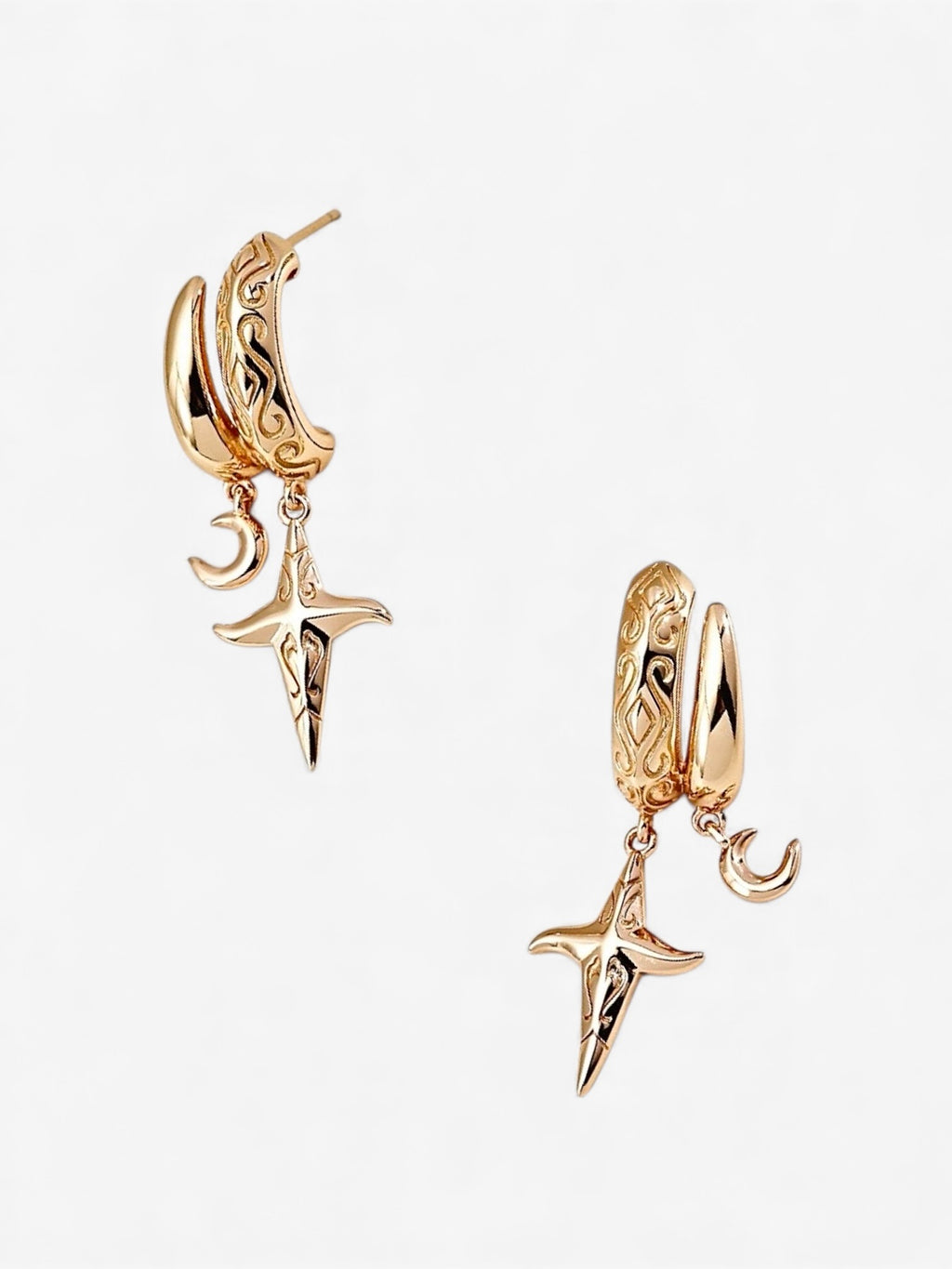 Celestial Charm Hoops
