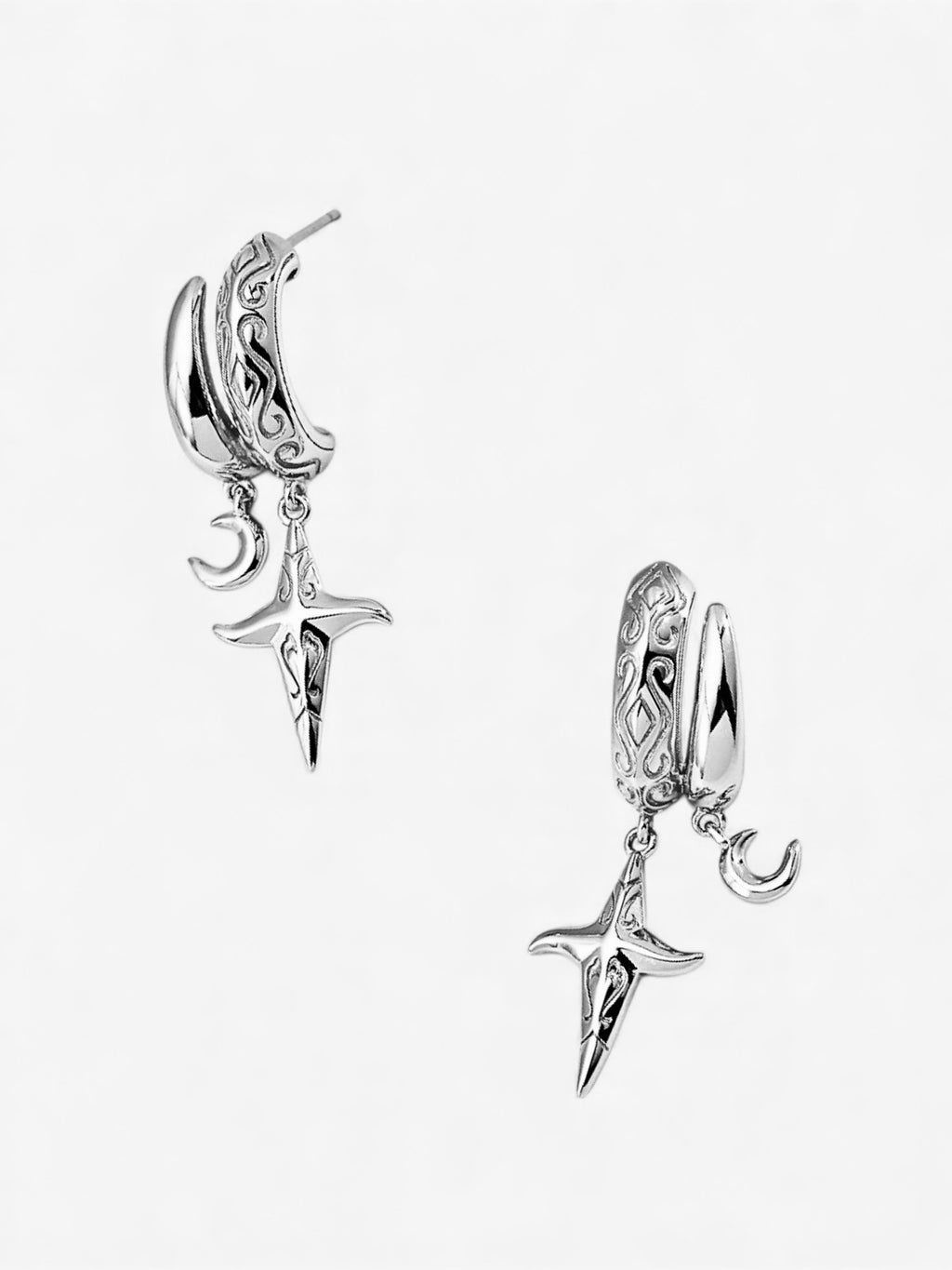 Celestial Charm Hoops