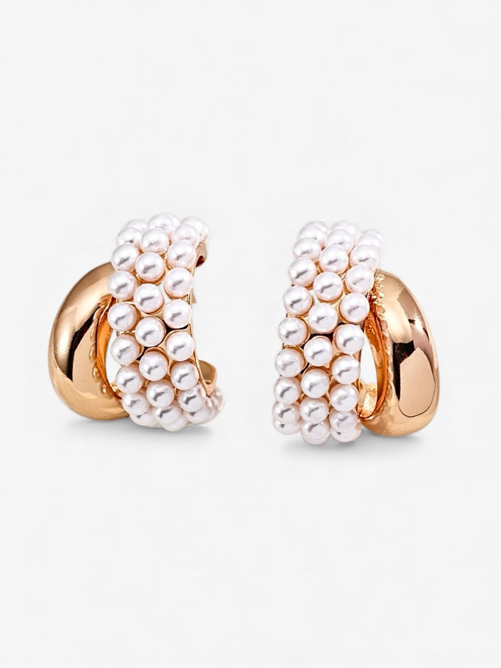 Pearl Pavé Hoops