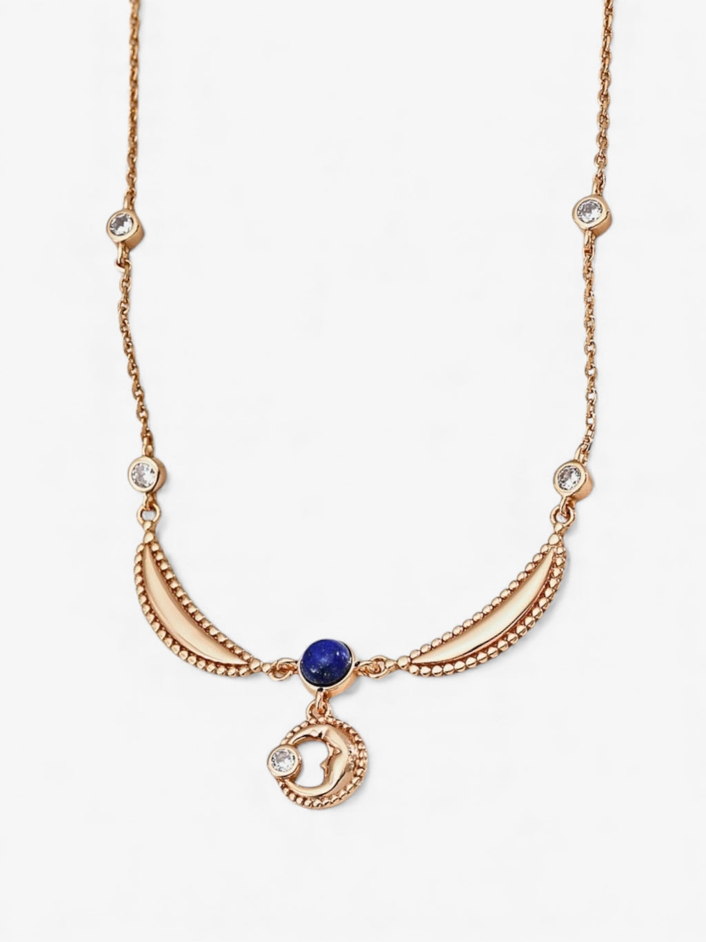Celeste Moon Pendant Necklace