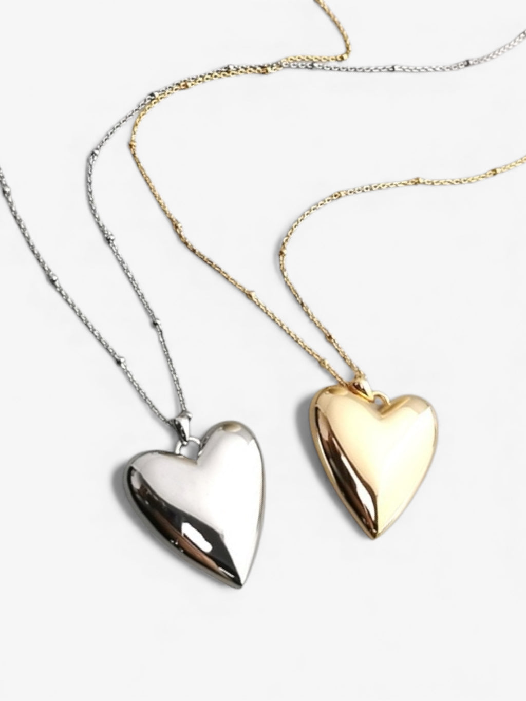 Dual Heartbeat Pendant Necklace
